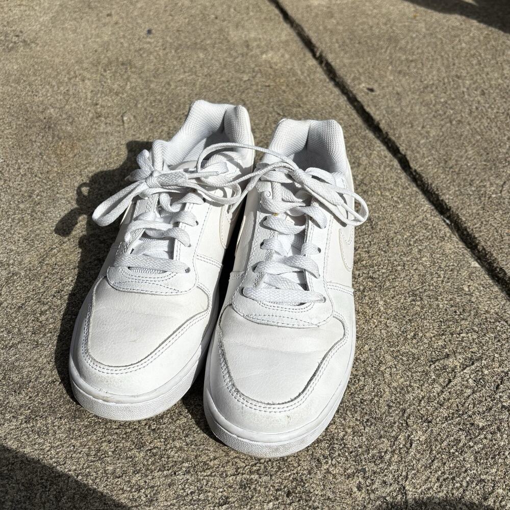 Nike Women's Ebernon Low‎ AQ1779-100 White/White SZ 6.5 Authentic B9